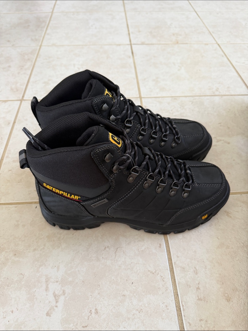 Caterpillar Black Work Boots - Picture 3 of 7